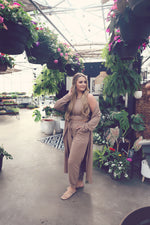 Khaki Lounge Duster Cardigan