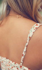 Cream Floral Cami Mini Dress