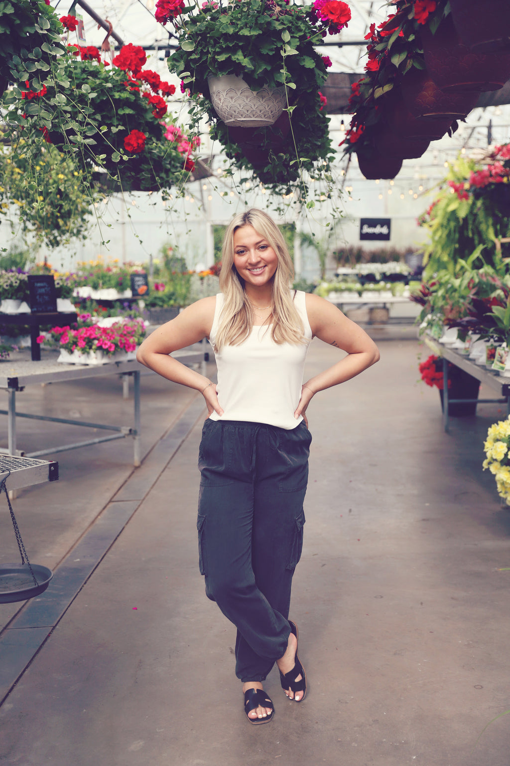 Charcoal Cargo Tencel Joggers