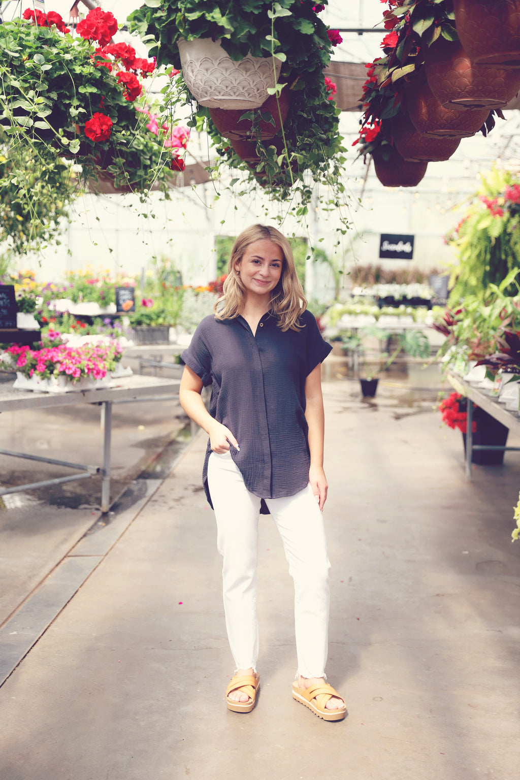 Ash Short Sleeve Woven Button Up