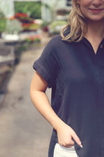 Ash Short Sleeve Woven Button Up