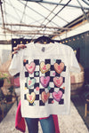 Youth Conversation Heart Checkered Tee