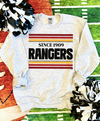 Vintage Stripe Rangers Crewneck
