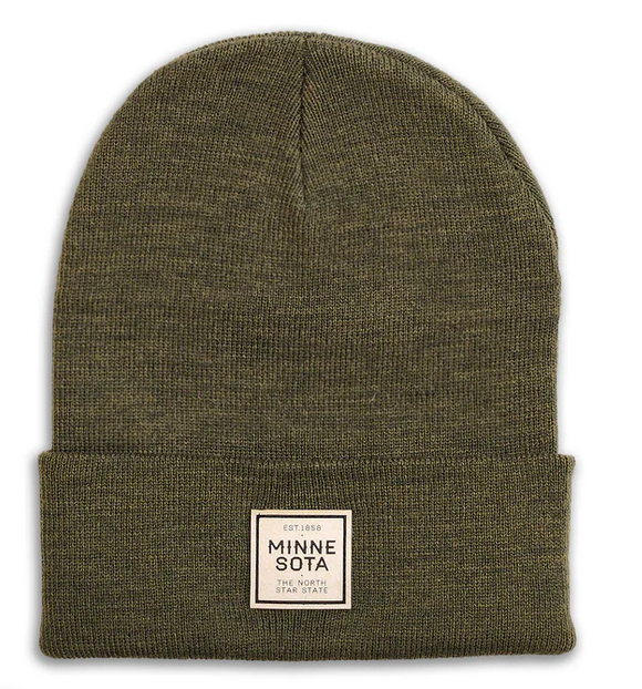 Olive North Star Beanie