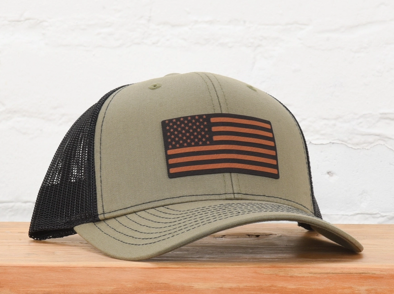 Moss American Flag Snapback