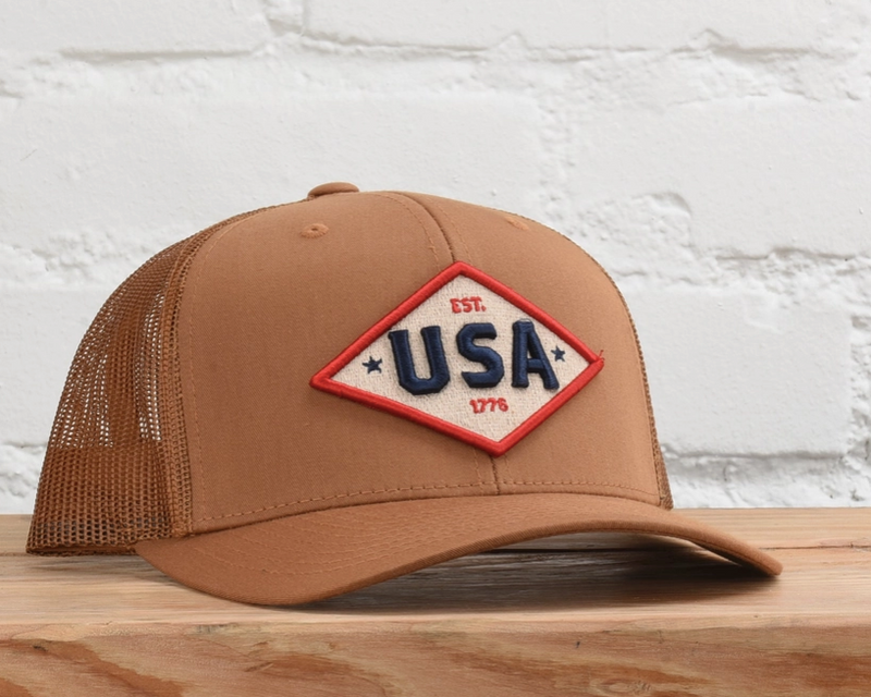 Desert Tan Patriot Snapback