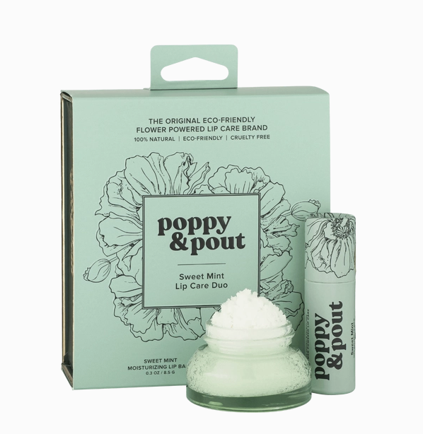 Poppy & Pout Lip Care Duo - Sweet Mint