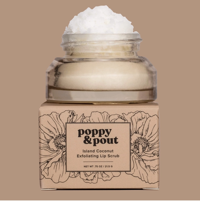 Poppy & Pout Lip Scrub - Island Coconut