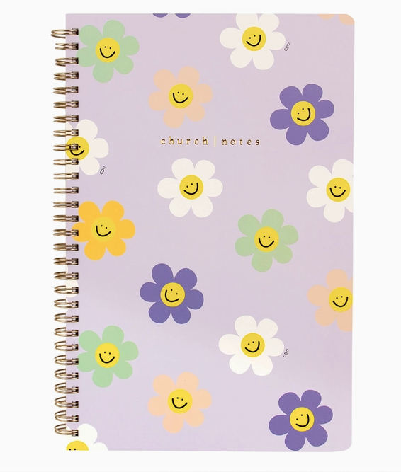 Church Notes Happy Daisy Bible Study Notebook
