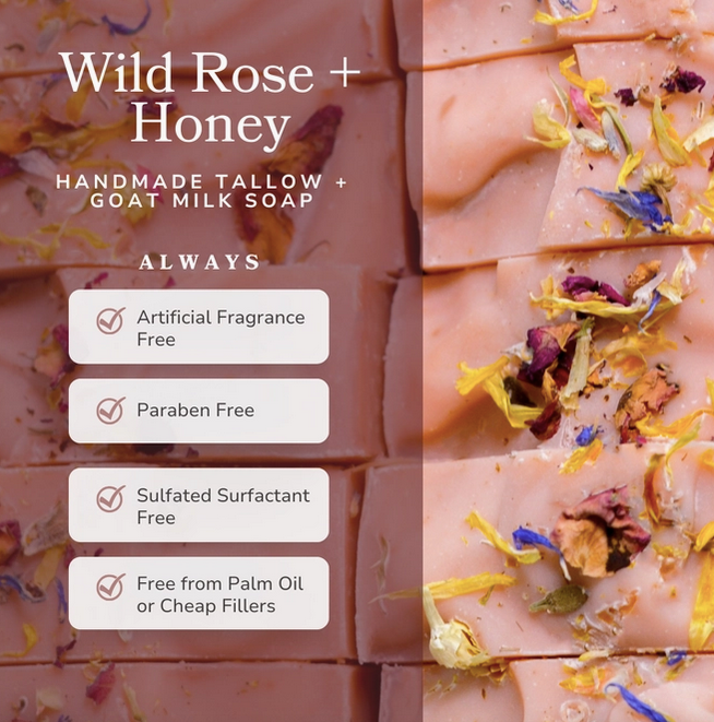 PFG Wild Rose & Honey Goat Milk Soap