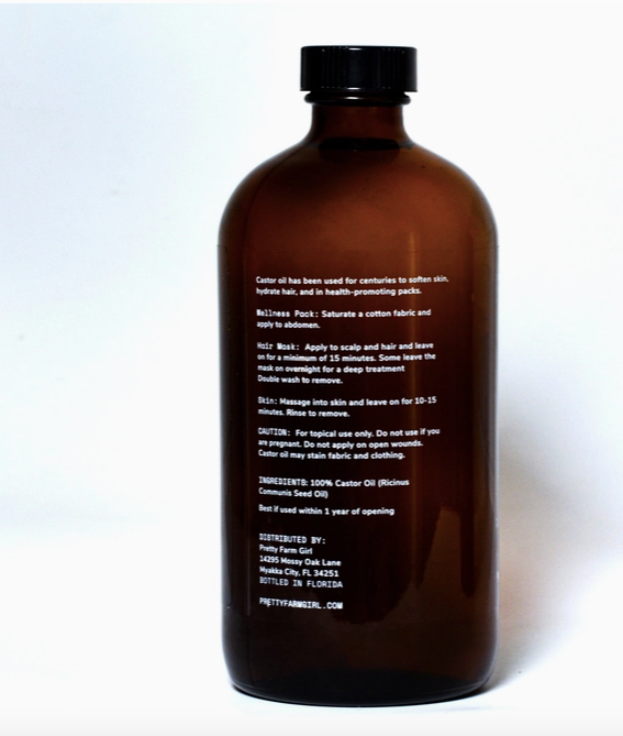 PFG Pure Organic Cold Pressed Castor Oil