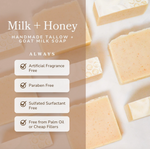 PFG Milk & Honey Fragrance Free Soap