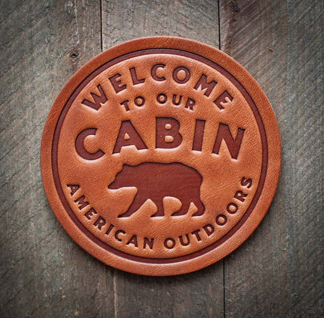 Cabin Leather Coaster