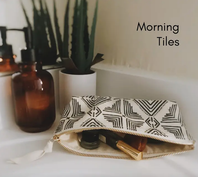 Morning Tiles Slim Cosmetic Bag