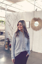Heather Grey Funnel Neck Pullover