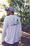 Jetty White Surf and Sail UV Long Sleeve