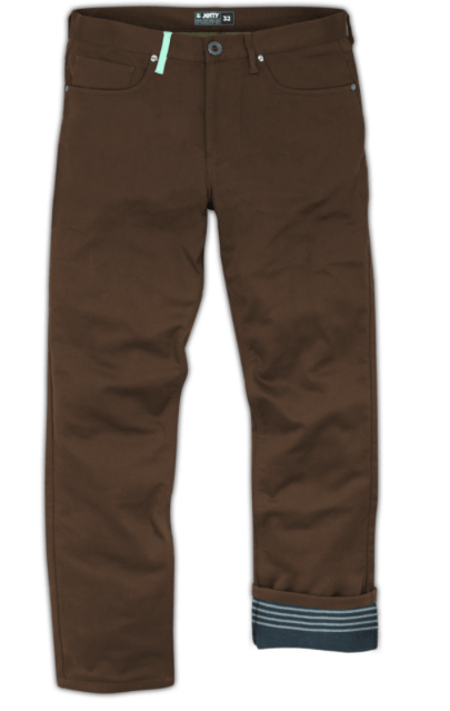 Jetty Brown Lined Mariner Pants