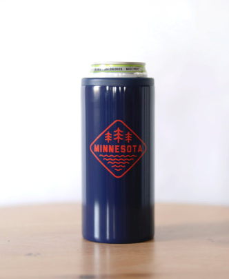 Navy MN Slim Can Cooler